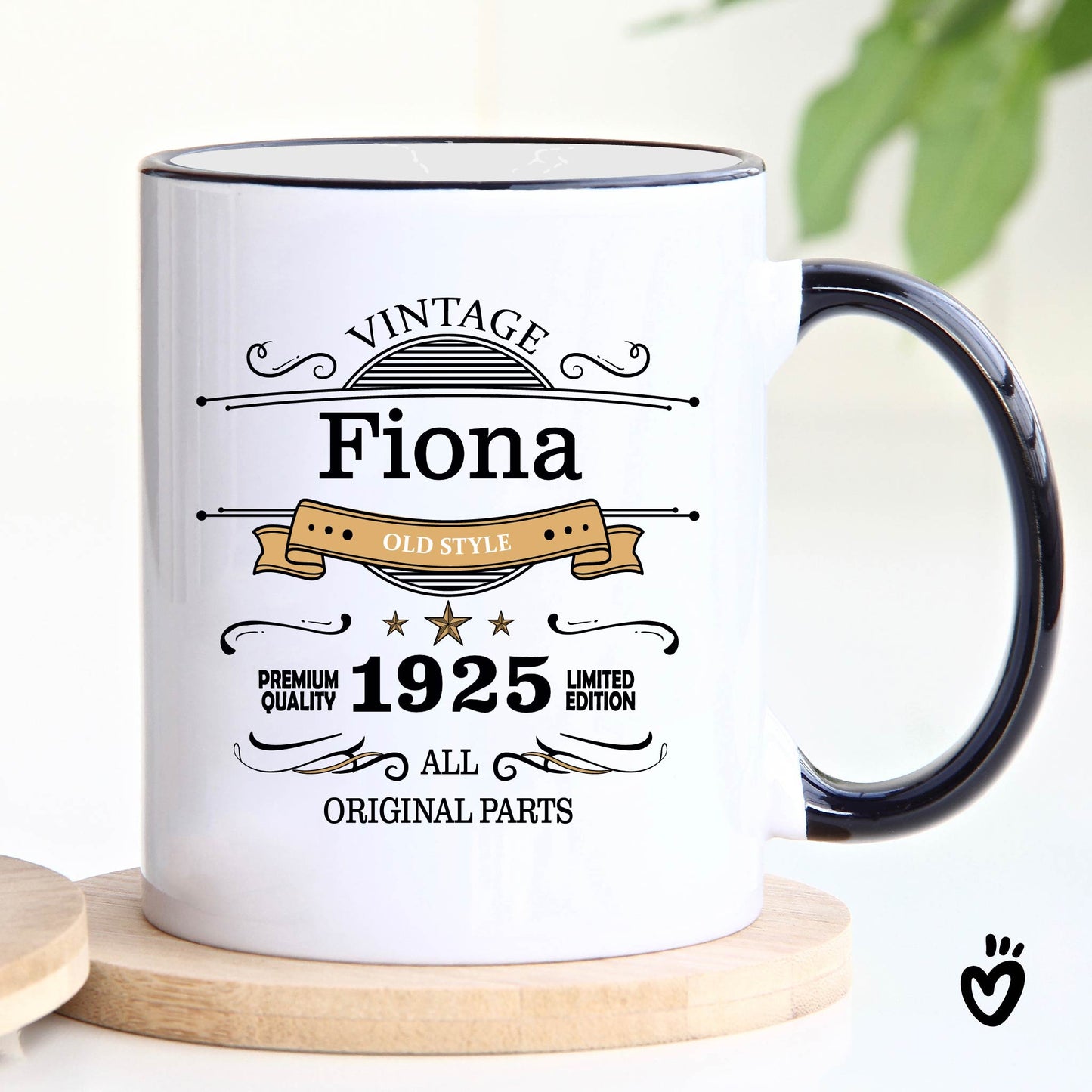 Personalized 100th Birthday Gift For Men Women - Vintage Style 100th Birthday Coffee Mug - Unique Gift for Celebrating Century