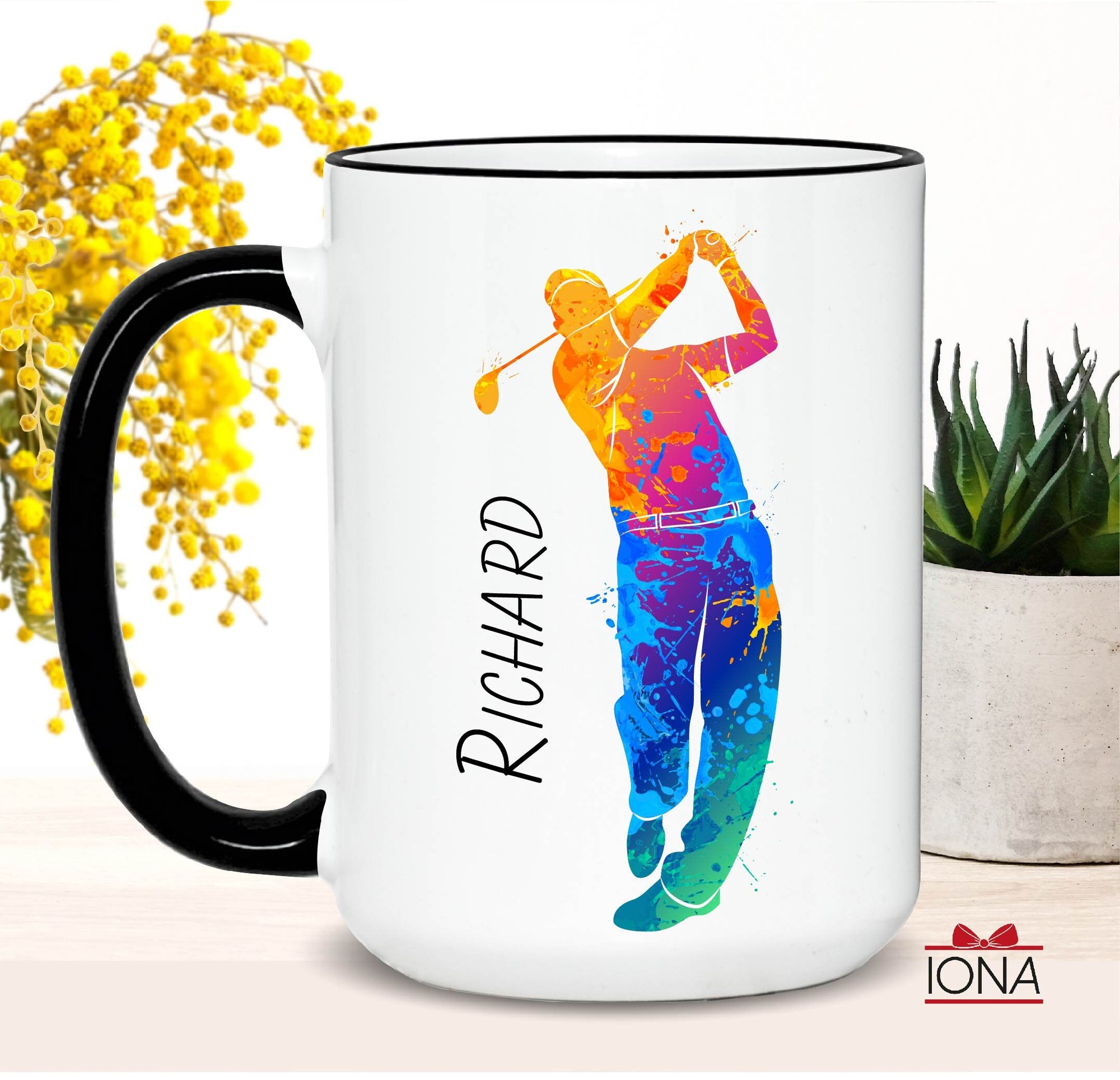 Personalized Custom Golfer Coffee Mug, Golfer Gift, Golf Coffee Cup for Golf Fans Great Gift for Golfers, dad by par, Golfer Christmas Gift