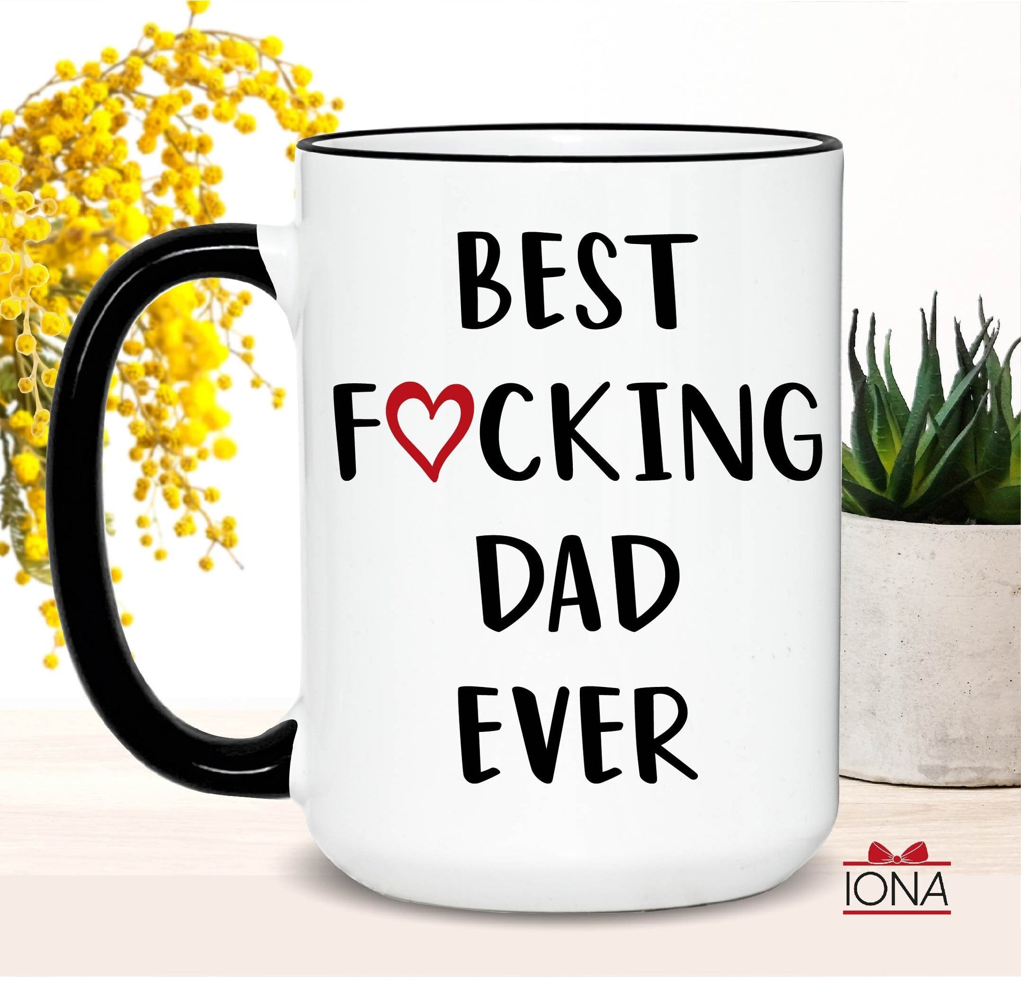 Personalized Funny Dad Gift, Best Dad Ever Mug, Dad Coffee Mug, Best Fucking Dad Ever Mug, Christmas Father Gift, Fathers Day gift, Birthday