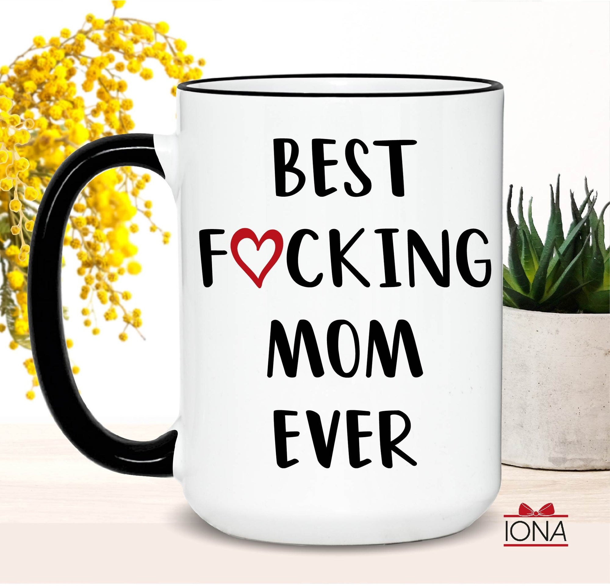 Personalized Funny Mom Gift, Best Mom Ever Mug, Mom Coffee Mug, Best Fucking Mom Ever Mug, Christmas Mother Gift, Mothers Day gift for mom