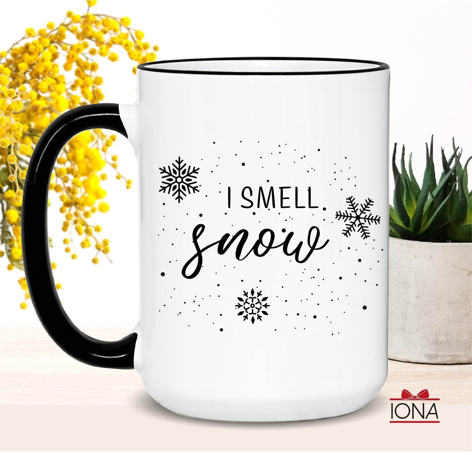 I Smell Snow Mug, Funny Christmas Mug, Snow Mug, Gift For Women, Christmas Gift, Funny Snow Lover Gift, Xmas mugs, Christmas eve mugs