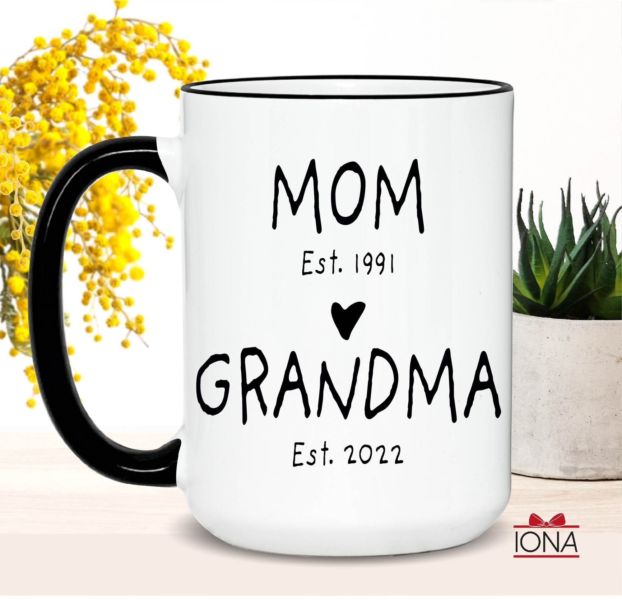 Mom to Grandma Coffee Mug, Fist Time Grandma, New Grandma Gift, Future Grandma Mug, First Grandma Gift, Pregnancy Announcement, Nana Gift