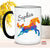 Personalized Name Mug - Horse Coffee Mug - Personalized Colorful Horse Coffee Mug - Horse Cup - Name Coffee Mug - Horse Lover Gift, Name Mug
