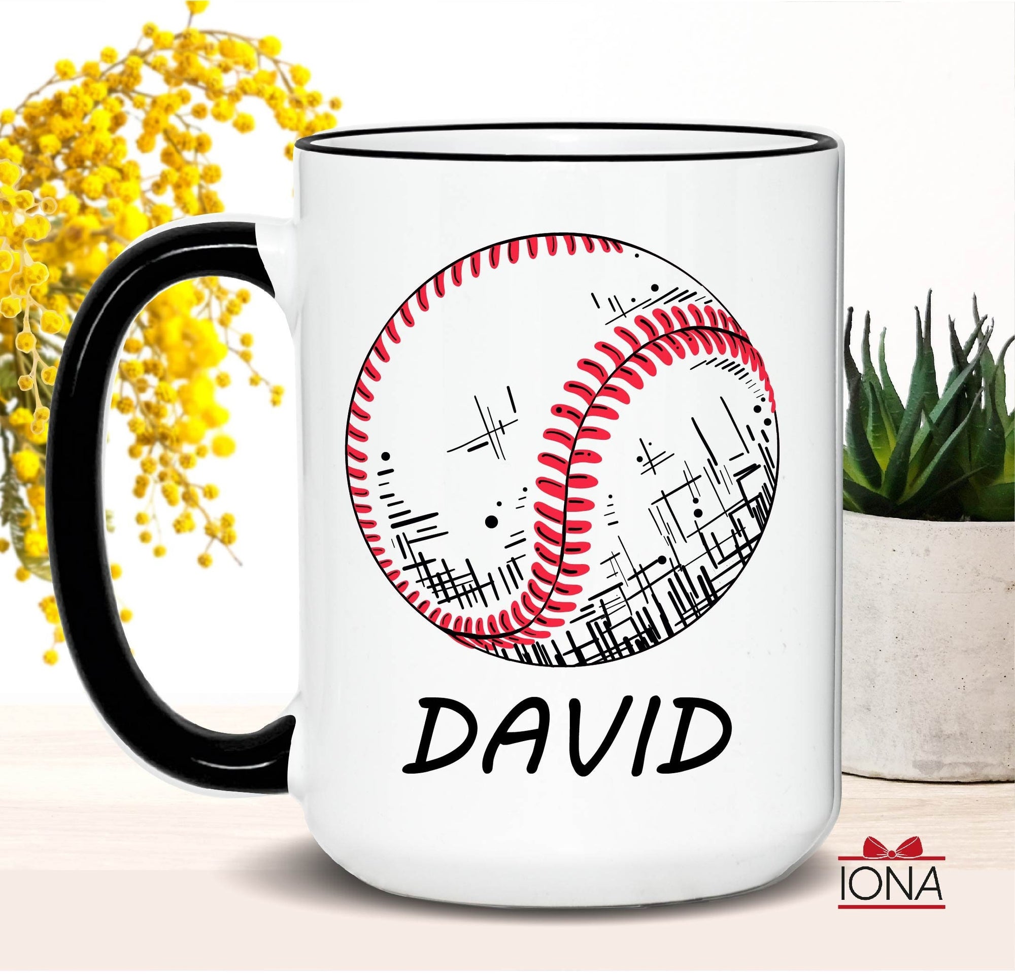Personalized Baseball Coffee Mug, Baseball Player Gift Idea, Baseball Coach Gift, Baseball Gifts For Boyfriend, Baseball Gifts For Boys