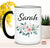 Personalized Name Mug for Women & Girls, Custom Name Coffee Mug, Name Coffee Cup Floral Design, Pastel Flower Gift for Her, Mug With Name