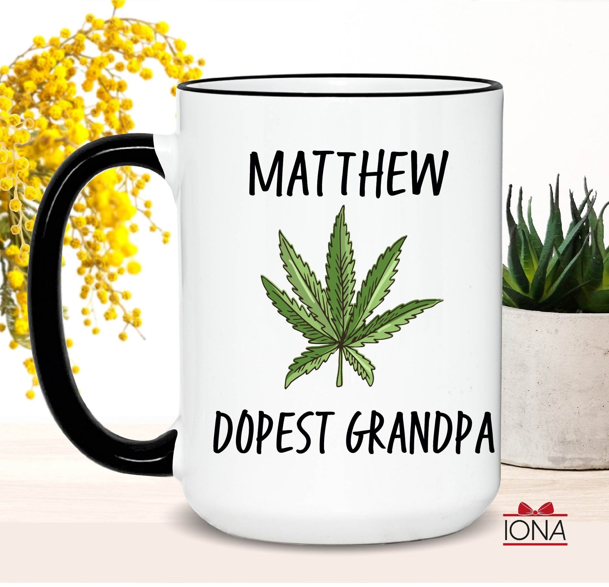 Dopest Grandpa Coffee Mug, Personalized Grandpa Birthday Gift, Funny Birthday Gift for Grandpa, Funny Grandpa Mug, Best Fucking Grandpa Ever