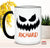 Scary Face Halloween Mug, Personalized Coffee Mug, Jack O Lantern Cup, Pumpkin Face Halloween Coffee Mug, Black Halloween Mug, Scary Tea Cup