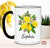 Personalized Lemon Flower Coffee Mug, Gift for women, Lemon Lover Gift, Custom Lemon Present, Lemon Home Decor, Lemon Flower Gift Christmas