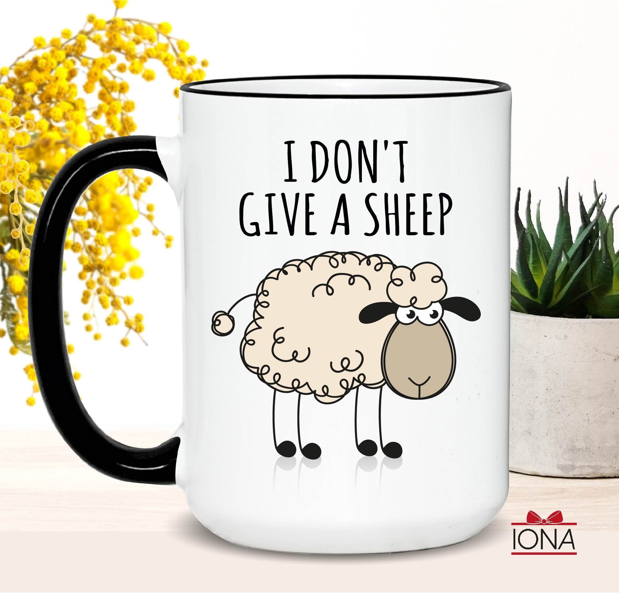 Funny Sheep Coffee Mug, Sheep Lover Mug, Gift For Farmer, Sheep Gift, Sheep Lover Gift, Sheep Farmer Gift Tea Cup, I don't give a sheep