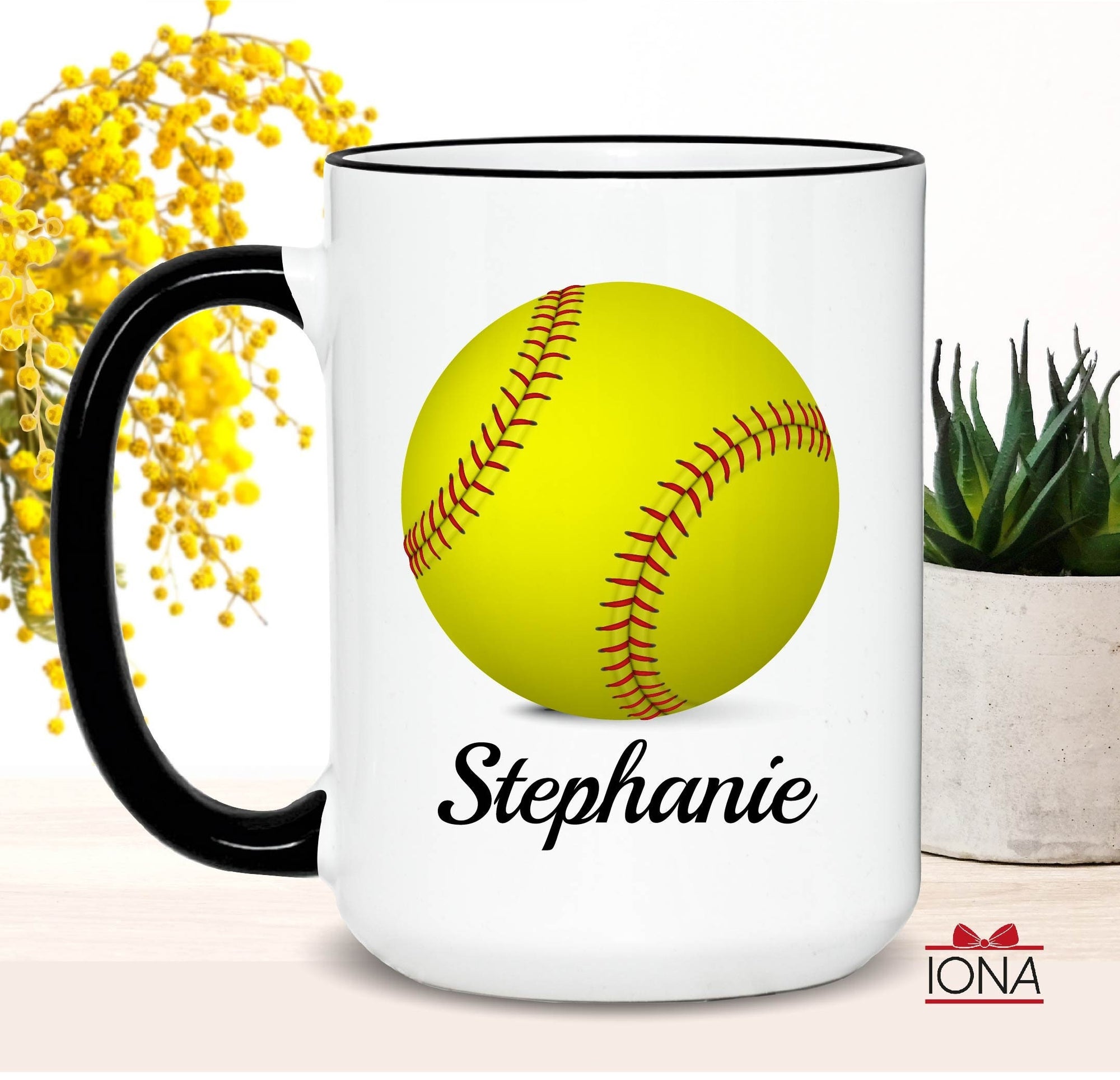 Personalized Softball Coffee Mug, Softball Player Gift Idea, Softball Coach Gift, Softball Gifts For Girlfriend, Softball Gifts For Boys