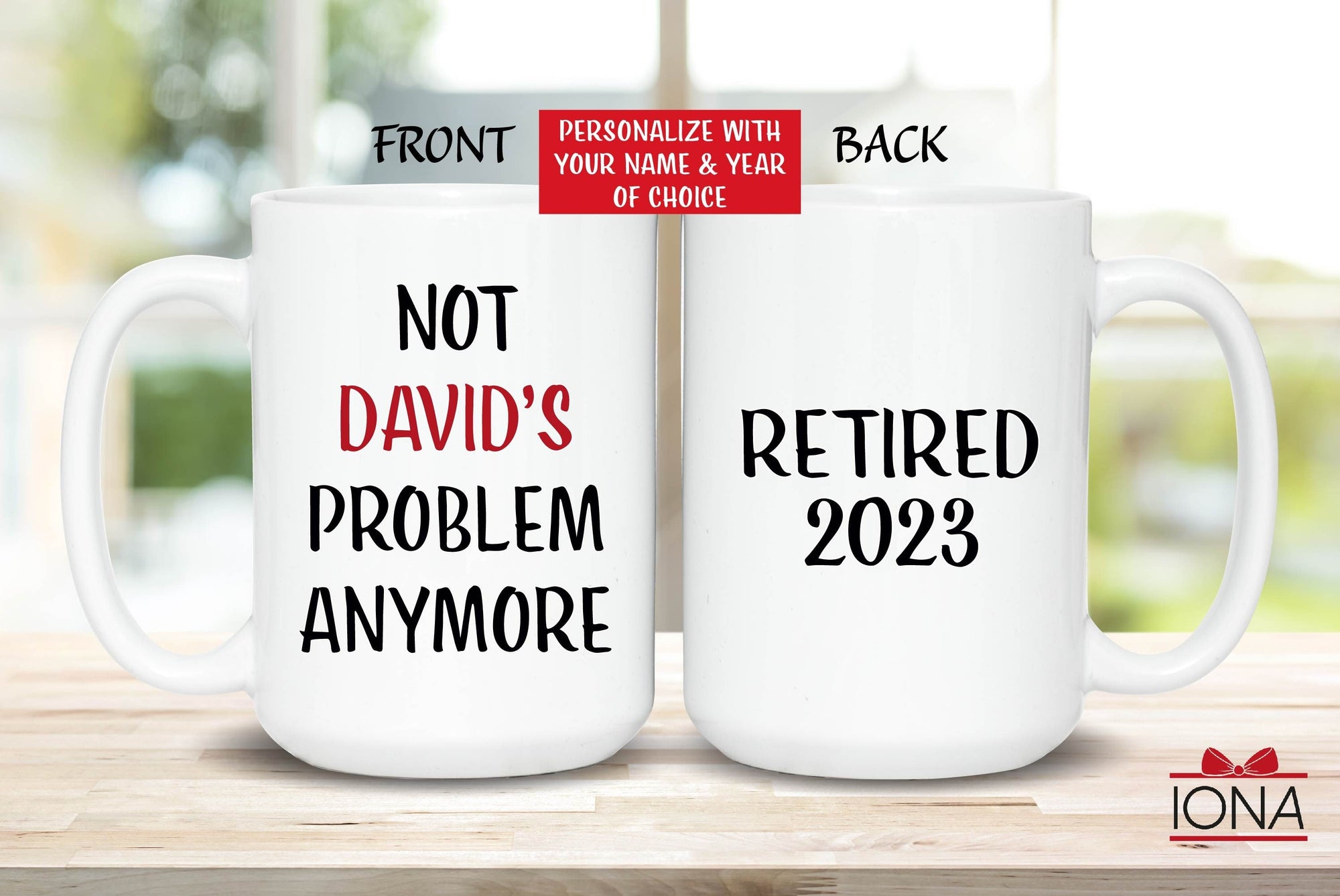 Retirement Gifts for Women, Not my problem anymore coffee mug, Funny Retirement Gift for Men from Coworkers, Men Retirement,Happy Retirement