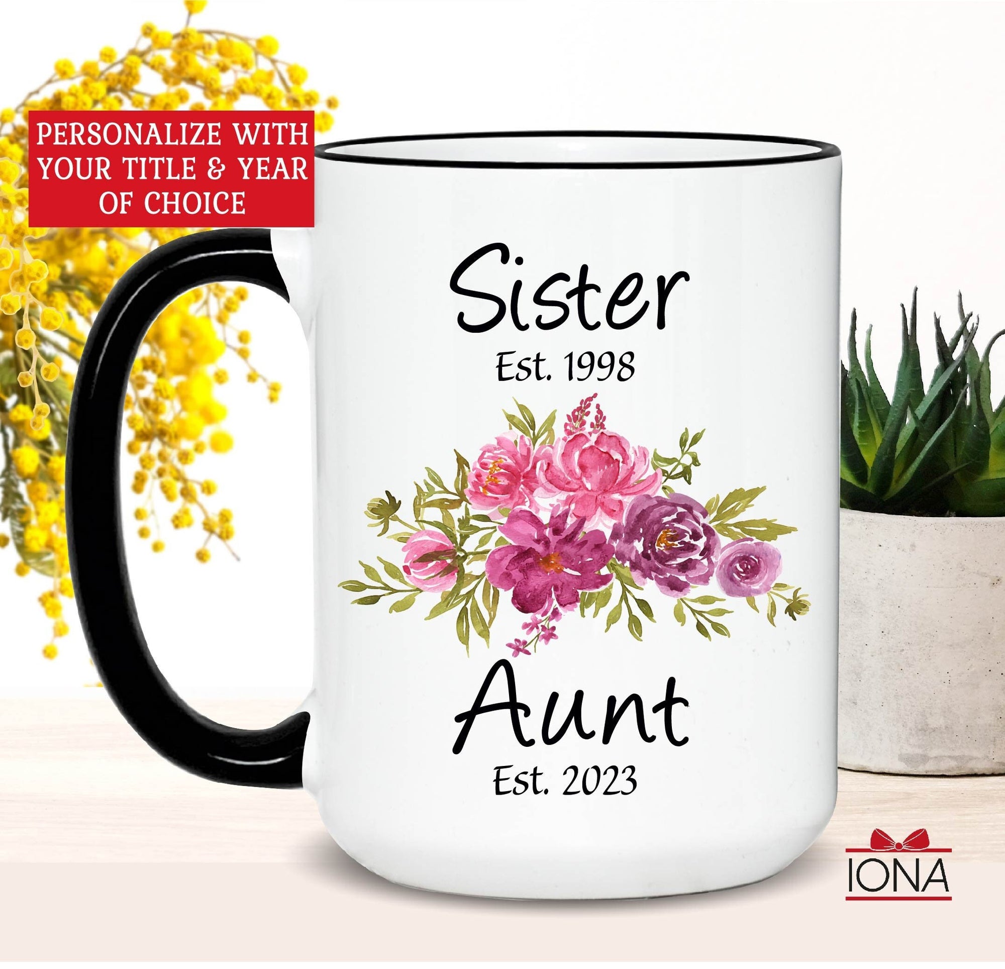 New Aunt Gift, Pregnancy Announcement New Auntie Gift - Baby announcement for Sister - New Aunt Coffee Mug, Promoted to Auntie Mug, New Baby