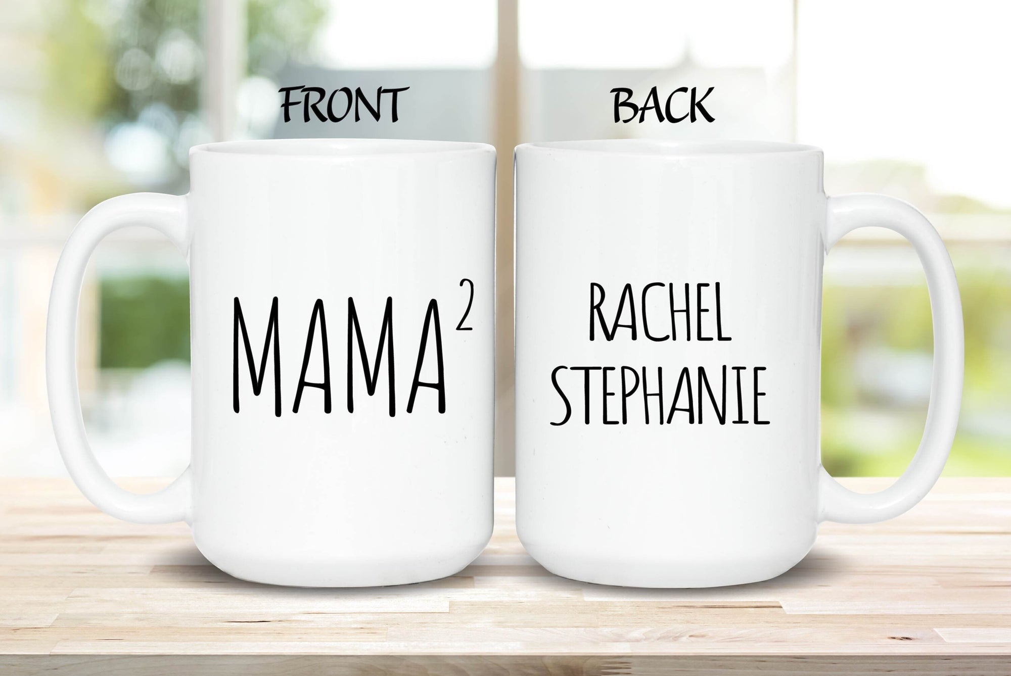 Personalized Mother Coffee Mug, Funny Custom Mama Of Two Mug, Mother Of Three Gift, New Mom Gift, Mother's Day Gift, Mom Of 2, Two Kids