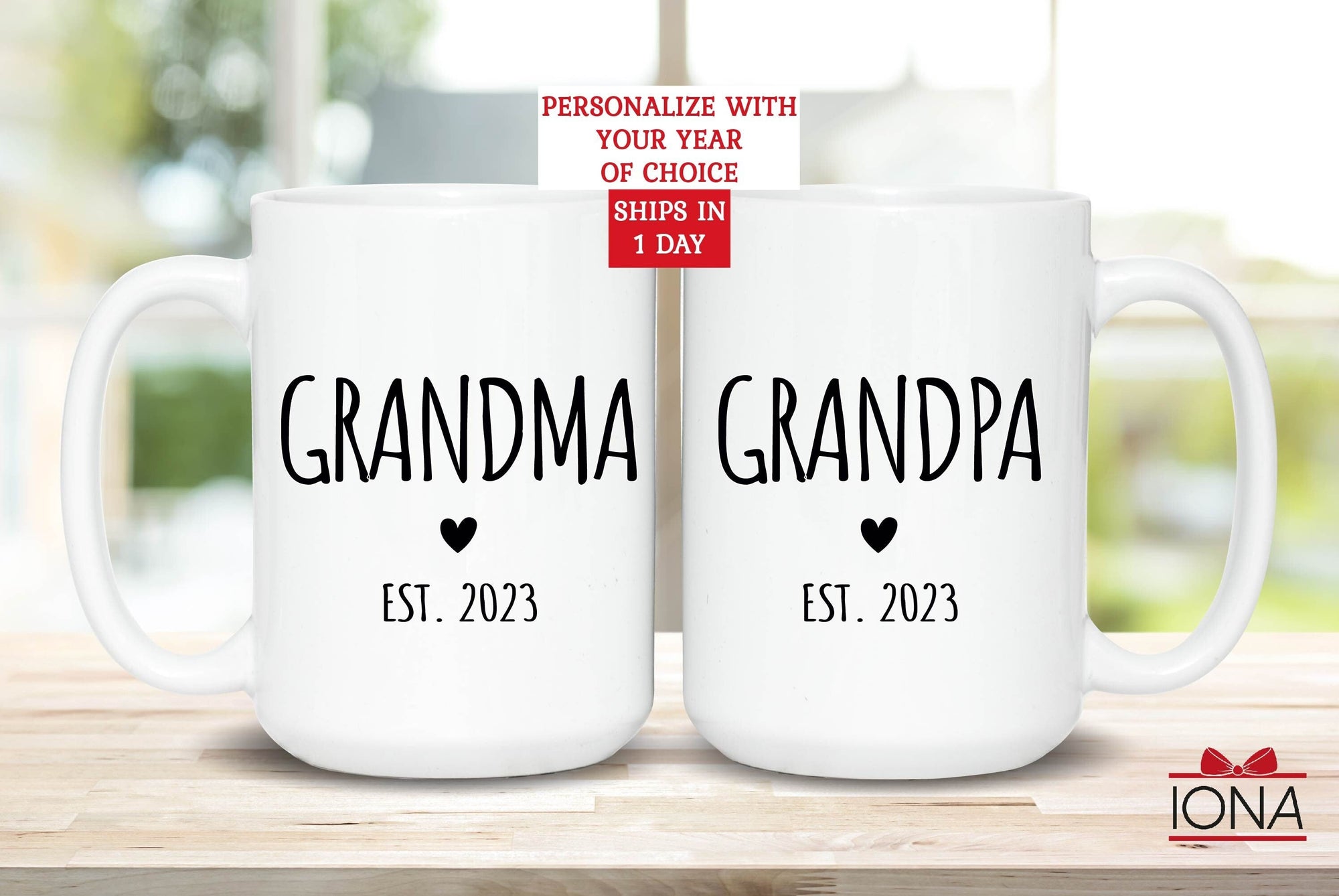 Grandparent Pregnancy Announcement Mug, New grandparents gift,Baby Announcement Grandparent Mug, Baby Reveal Mug, First Grandchild, Promoted