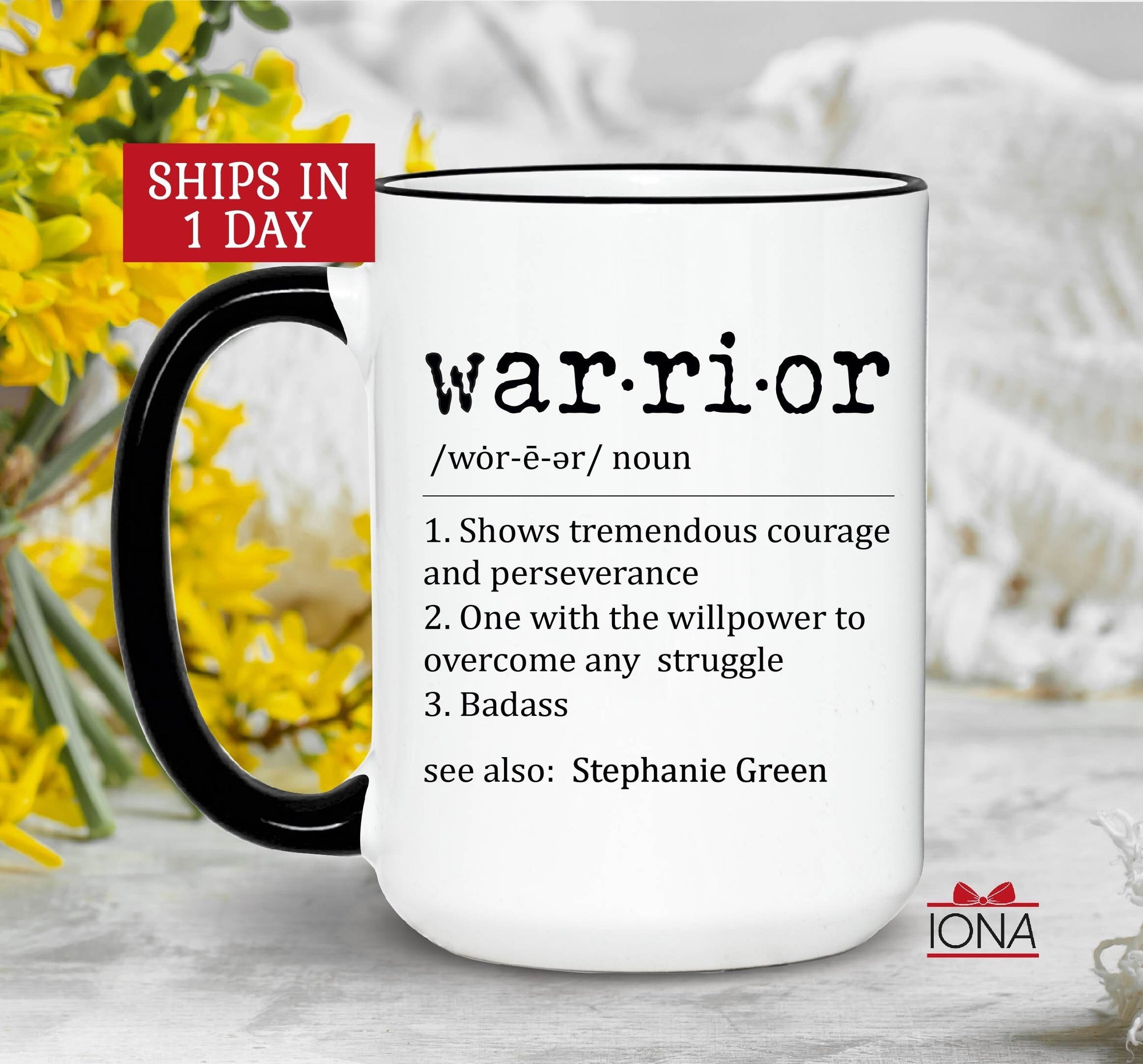 Warrior Gift, Cancer Survivor Custom Mug, Sobriety Gift Alcoholics Addiction, Cancer Survivor Gift, Breast Cancer Encouragement Gift tea cup