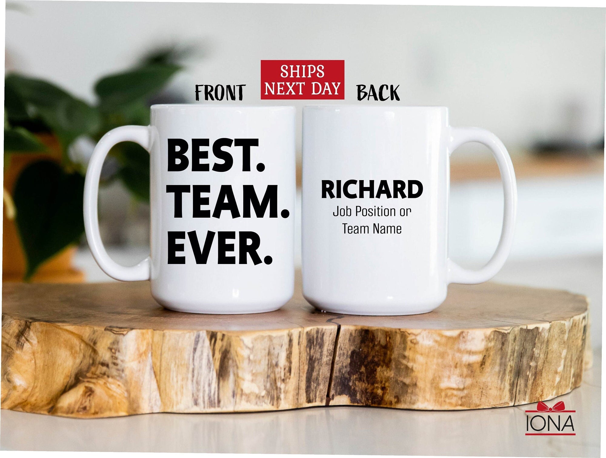 Personalized Best Team Ever Coworker Coffee Mug Gift, Employee Christmas Gifts, Employee Appreciation Gifts, Dream Team Mugs, Thank You Gift