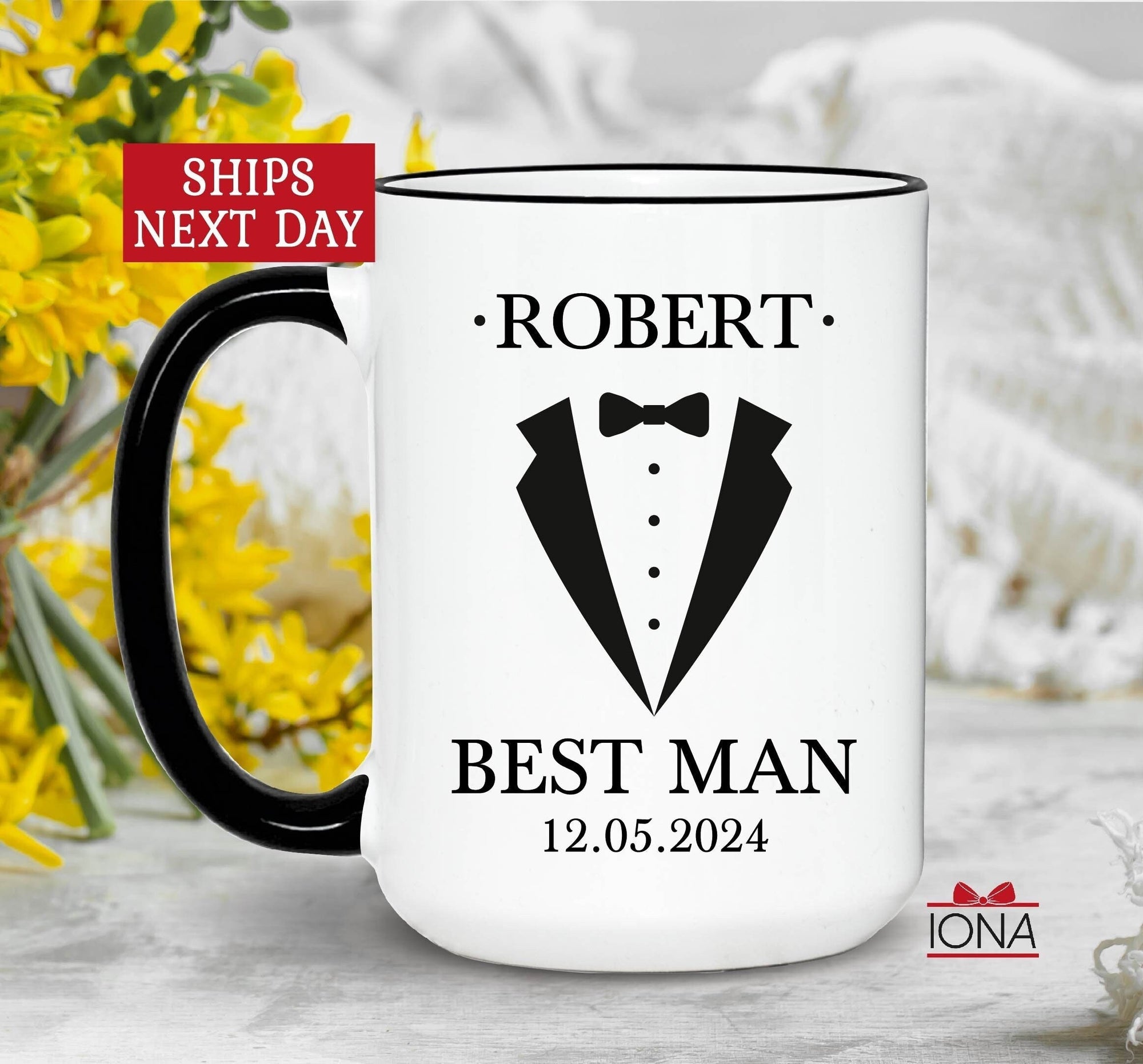 Personalized Best Man gift, Best Man Coffee Mug, Groom Team gift, wedding gift, gift for him, Custom Best Man Gifts, Ushers Gift, Groomsmen