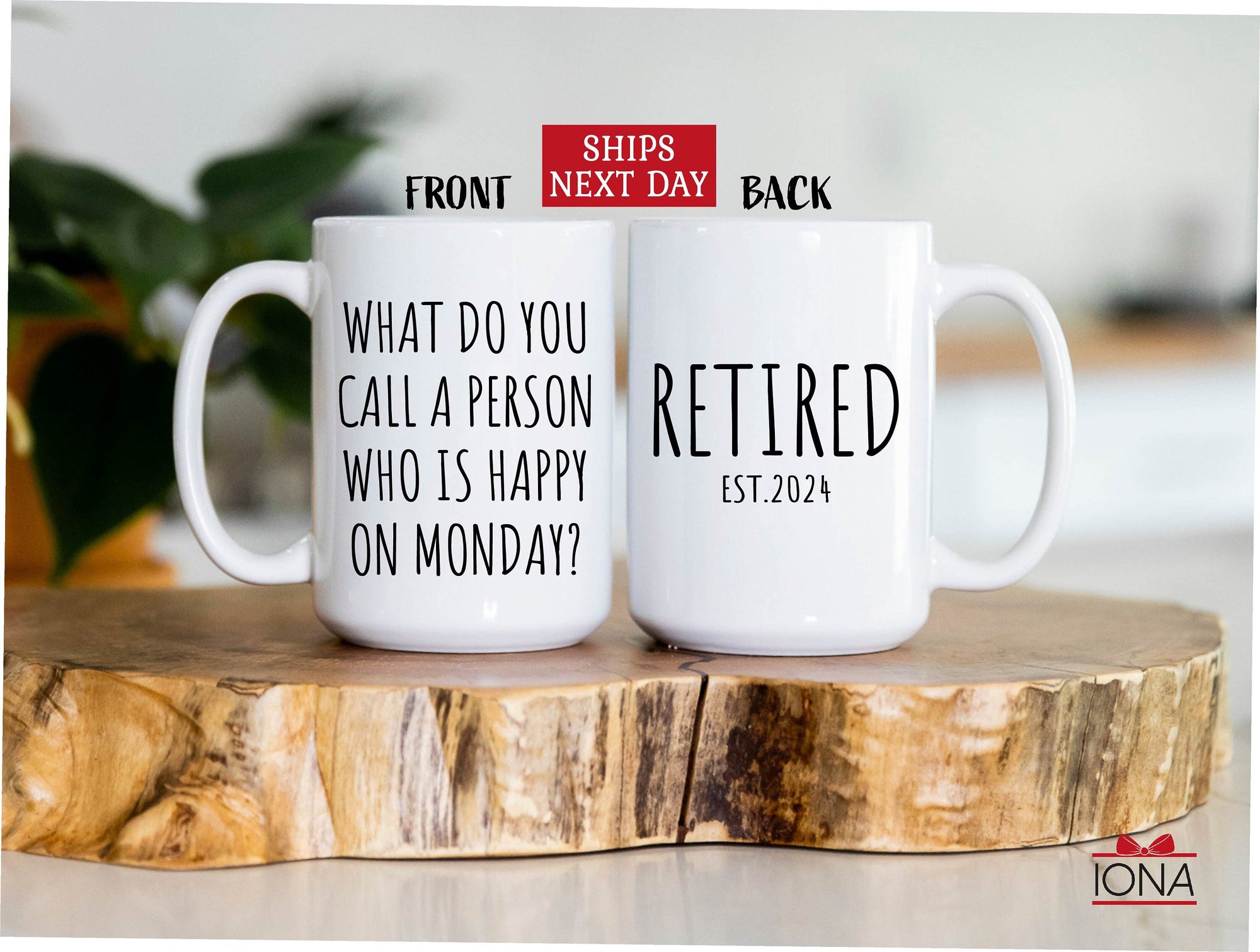 Retirement Gifts for Women Men, What Do You Call A Person Happy On Monday, Funny Retirement Gift from Coworkers, Happy Retirement Gifts Idea