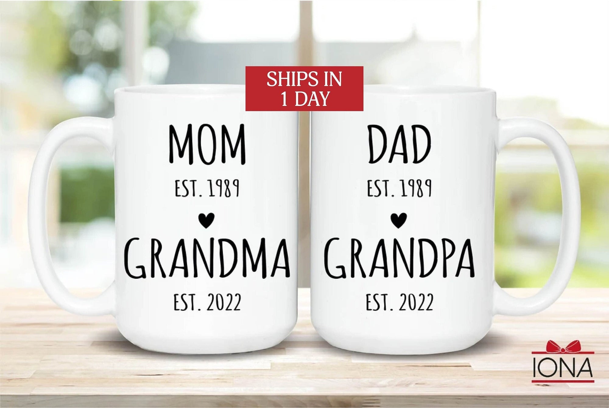 Grandparent Pregnancy Announcement Mug, New grandparents gift,Baby Announcement Gift, Grandparent Mug, Baby Reveal Mug, First Grandchild