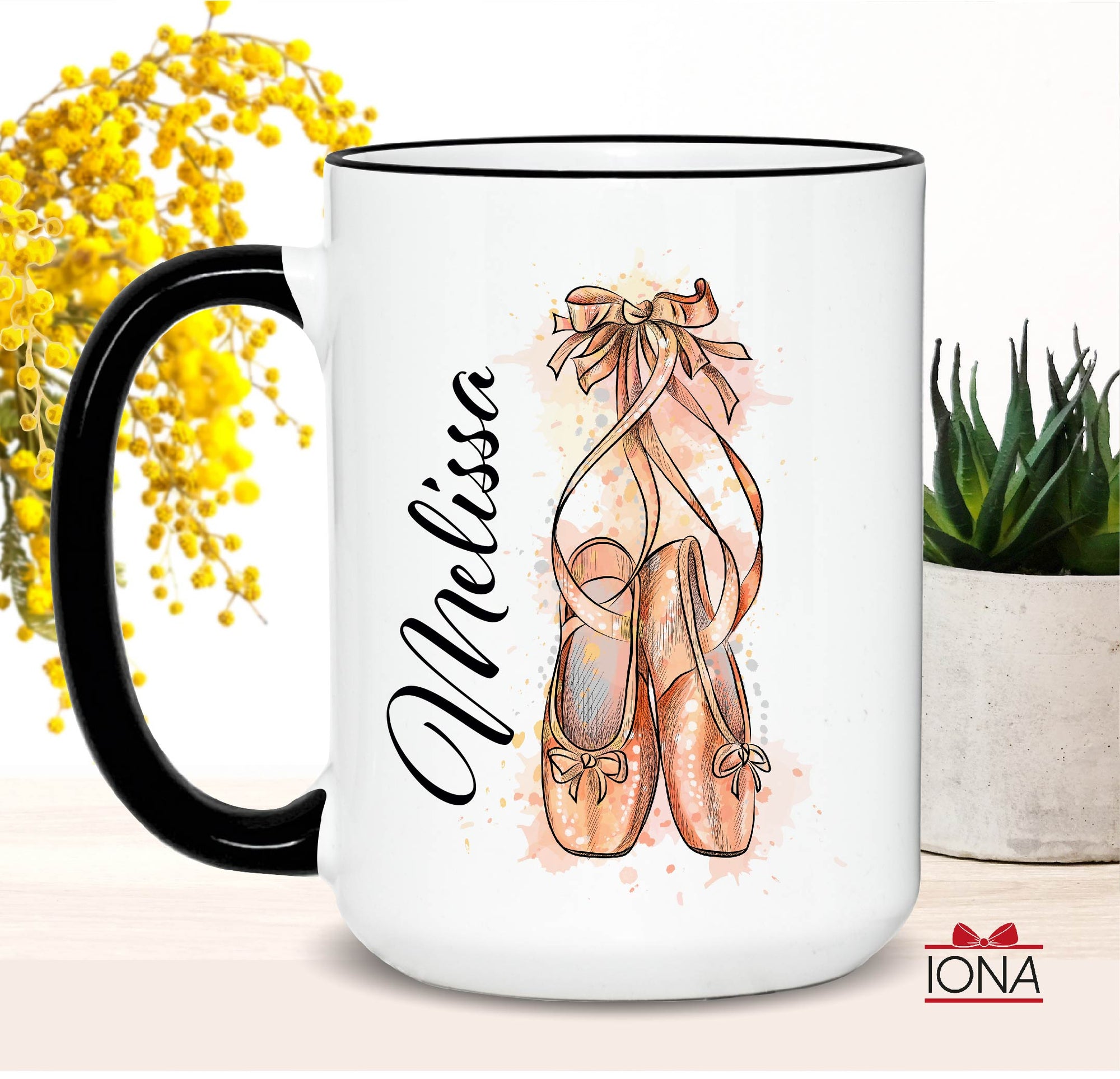 Personalized Ballerina Coffee Mug - Gift for Ballerina – Dancer Tea Cup Gift - Custom Ballet Gift - Dance Teacher Gift