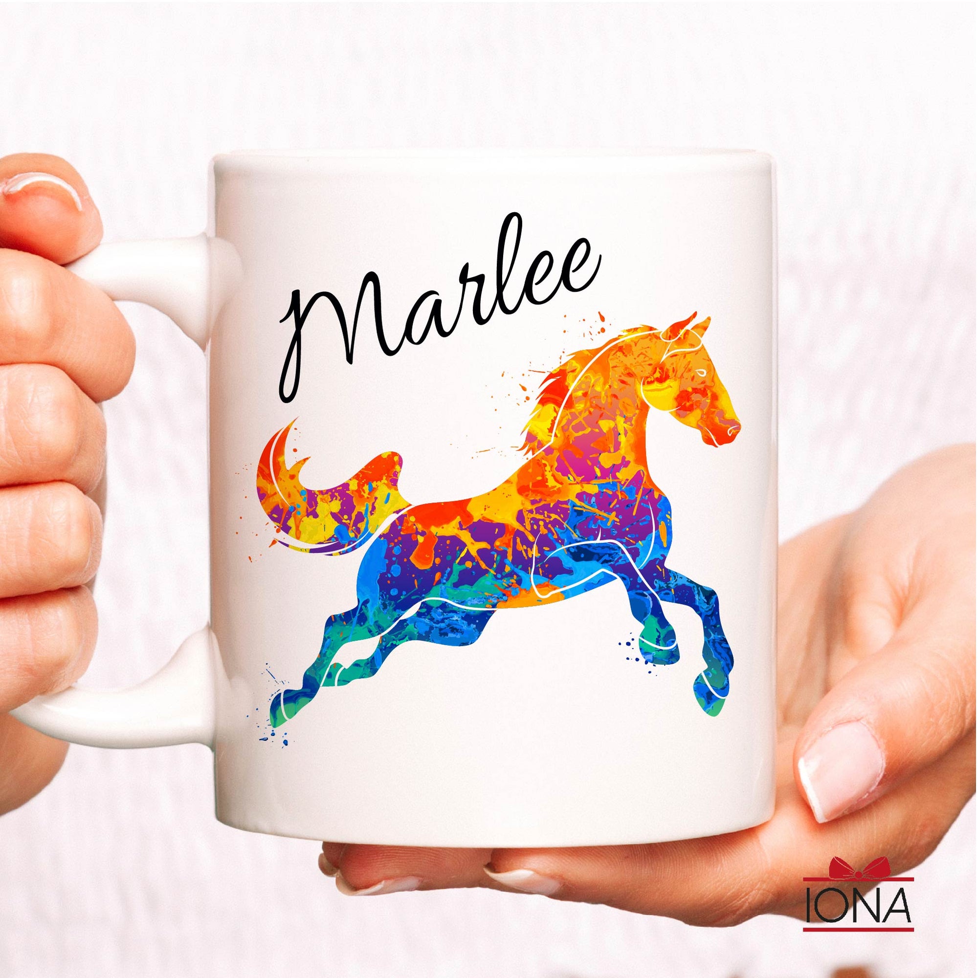 Personalized Horse Coffee Mug –Custom Funny Coffee Mug –Horse Lover Gift – Tea Cup with Name
