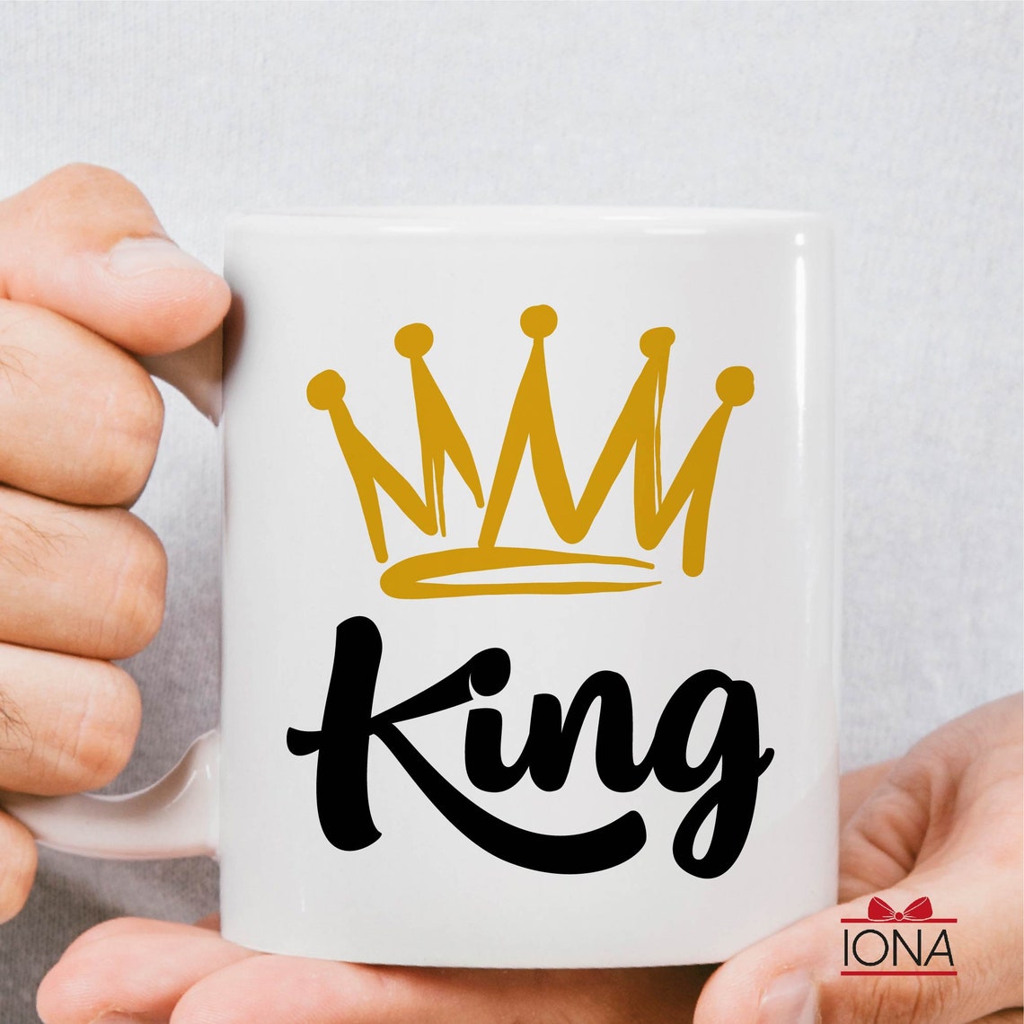 King & Queen Coffee Mug Set, Couple Gift for Valentine’s Day, Custom Girlfriend Gifts, Romantic Gifts for Boyfriend