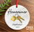 Personalized Home owner Ceramic Ornament –Housewarming Keepsake Gift –First Home Owner Gift