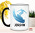 Personalized Surf Coffee Mug -SurferTea Cup –Surfer Birthday Gift – Custom Surfing Gift