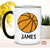 Personalized Basketball Coffee Mug - Basketball Player Tea Cup - Basketball Coach Gift – Basketball Lover Birthday Gift