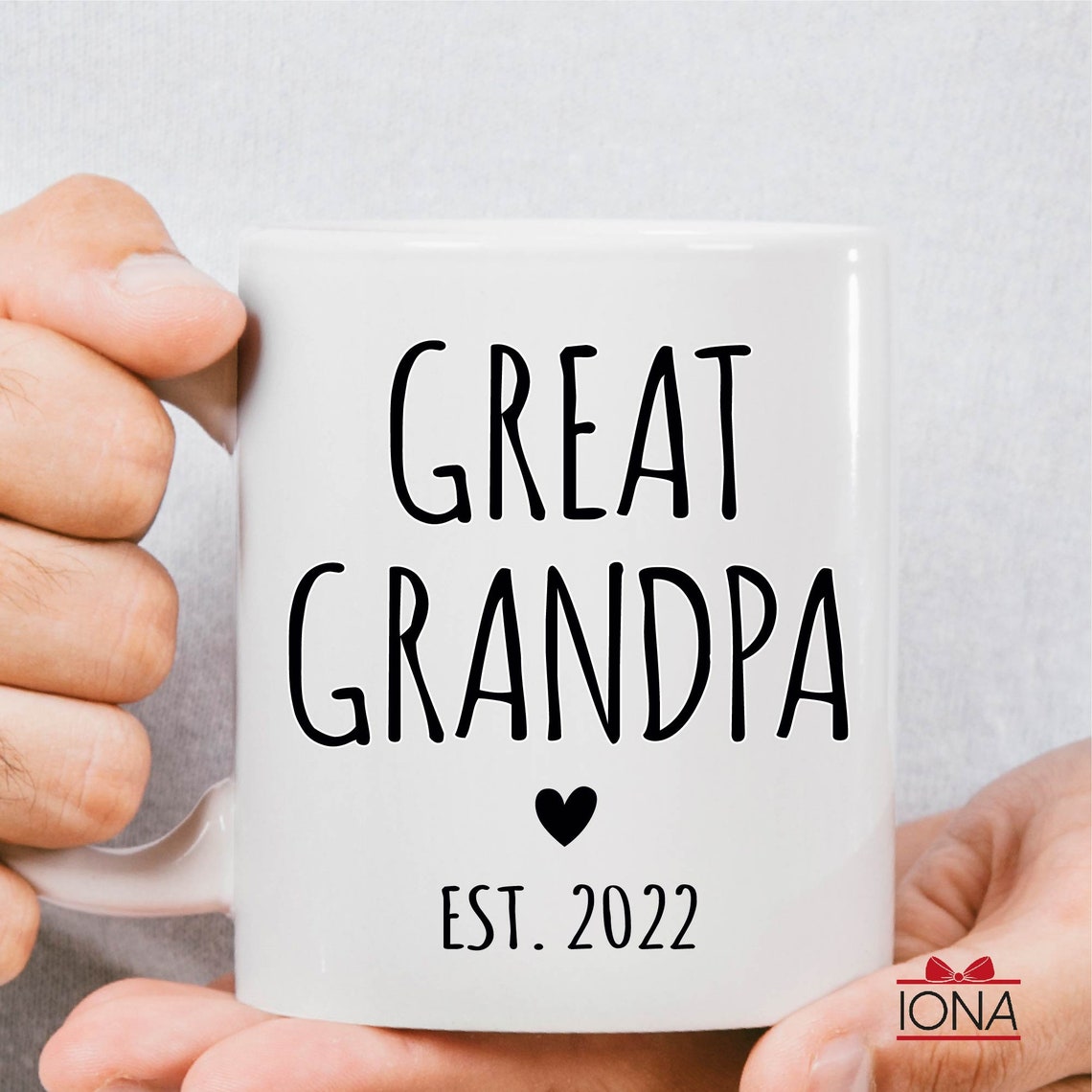 Personalized Great Grandparent Coffee Mugs – Great Grandma/Grandpa Tea Cup – Pregnancy Announcement Gift – New Great Grandparent Gifts